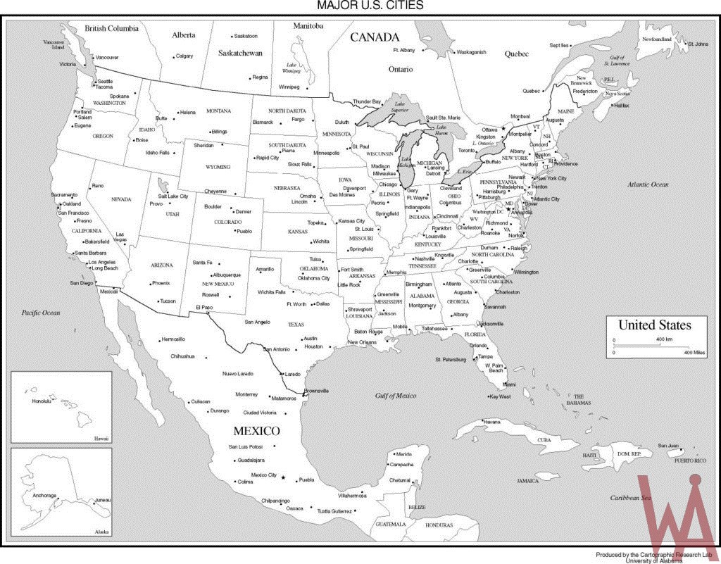 Blank Outline Statewise Map Of The Usa Whatsanswer