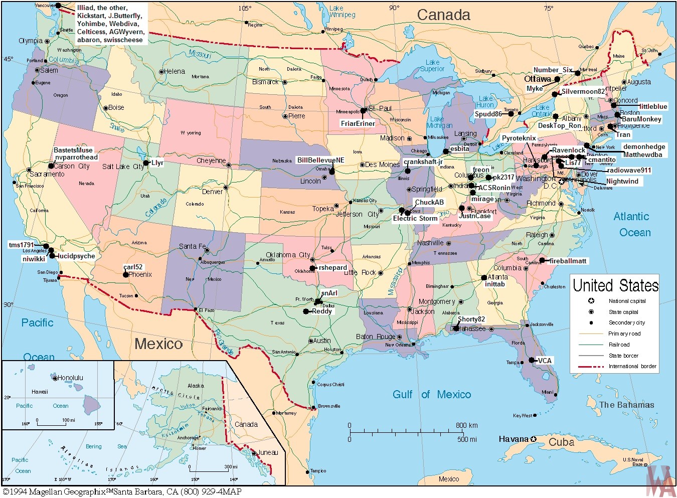 Tourist Maps Of The Usa Whatsanswer