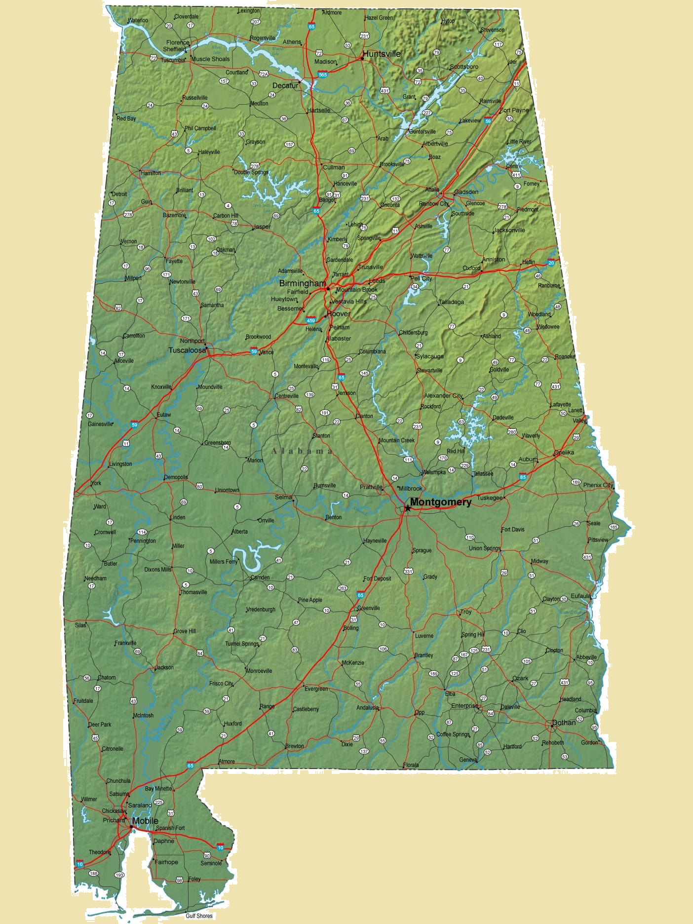 Alabama Outline Map Outline Map Of Alabama Whatsanswer 8116