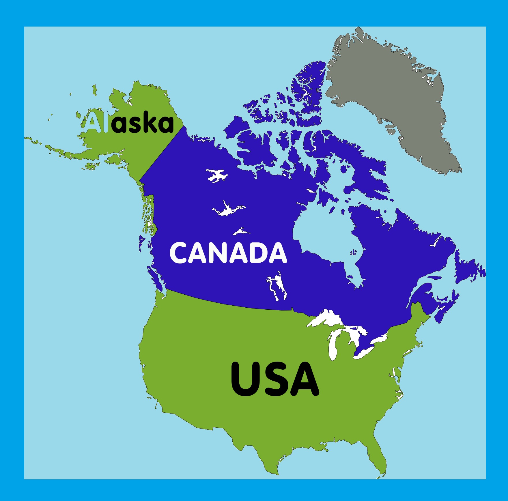 Alaska Location Map   | Large, Printable