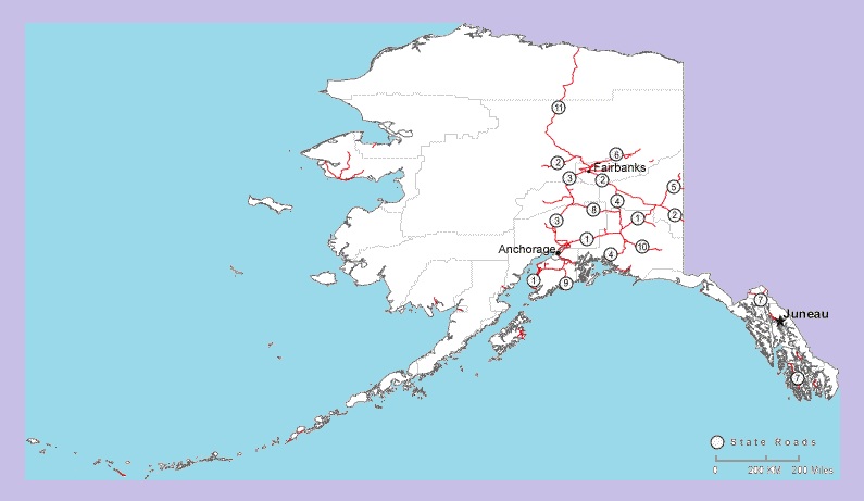 Alaska Road Map | Large Printable and Standard Map