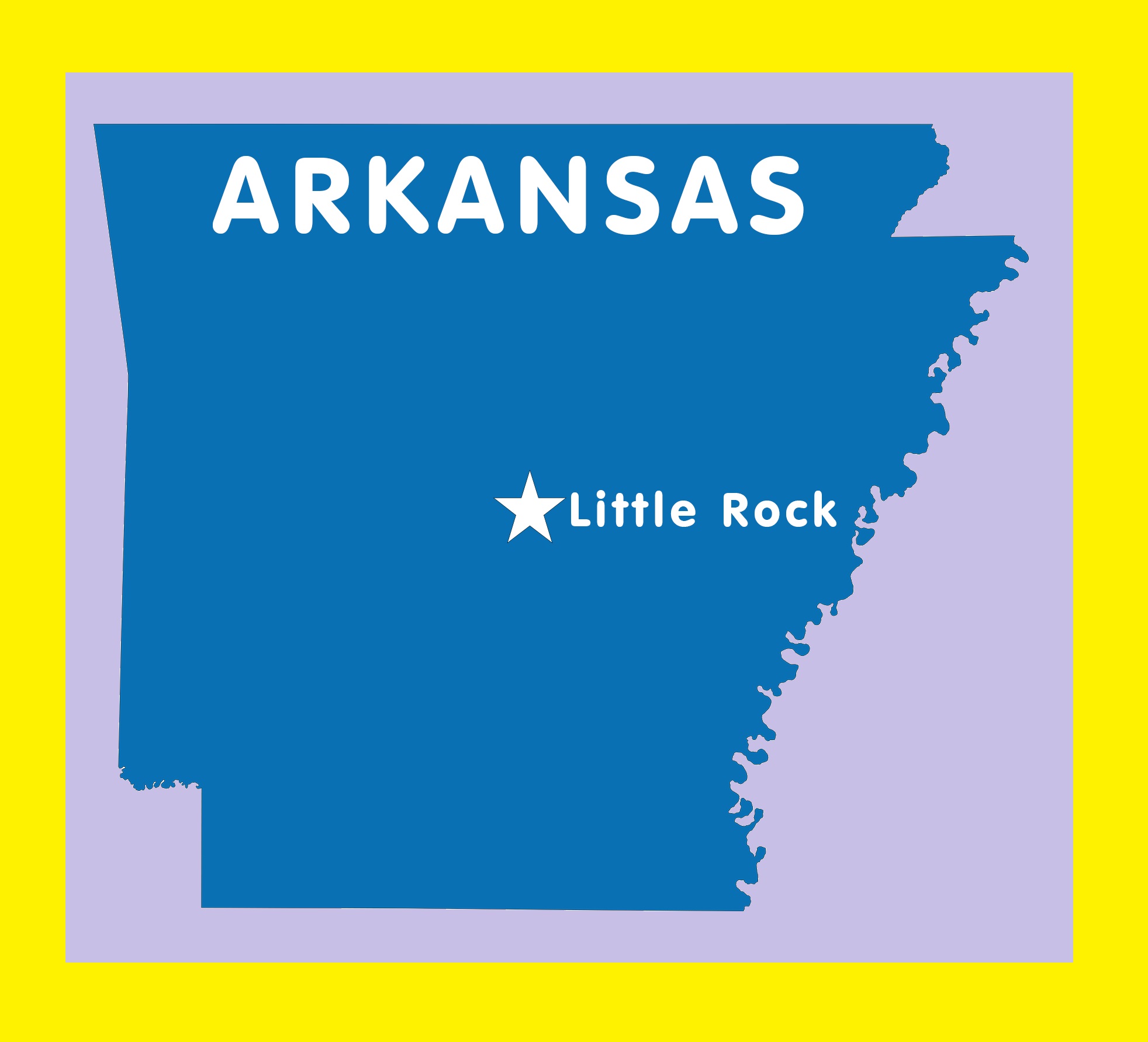 Arkansas Capital Map | Large Printable and Standard Map