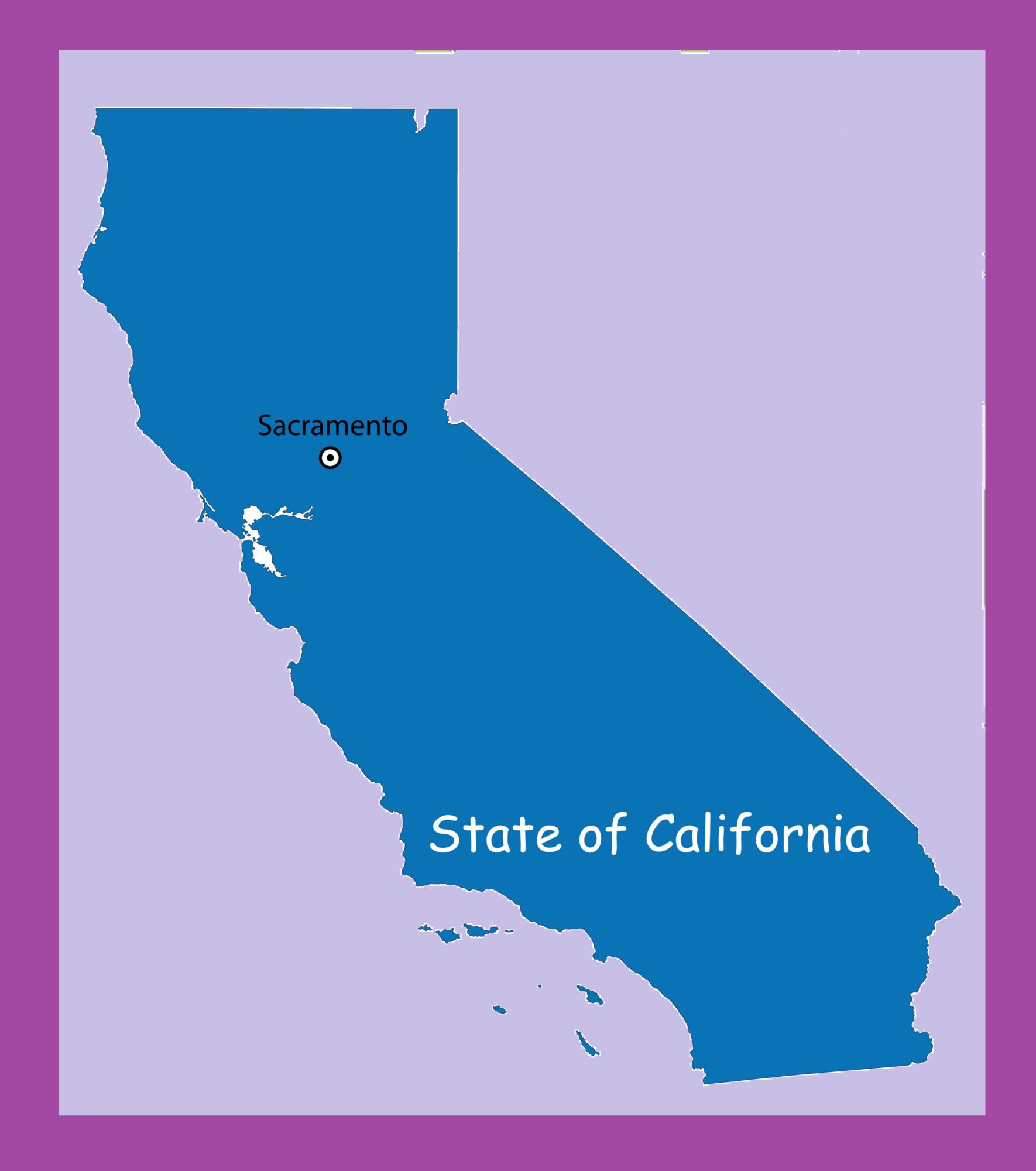 California Capital Map | Large Printable and Standard Map – 2