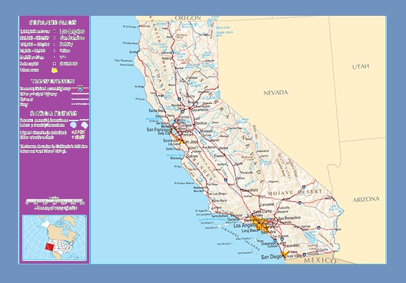 California Details Map | Large Printable and Standard Map – 3