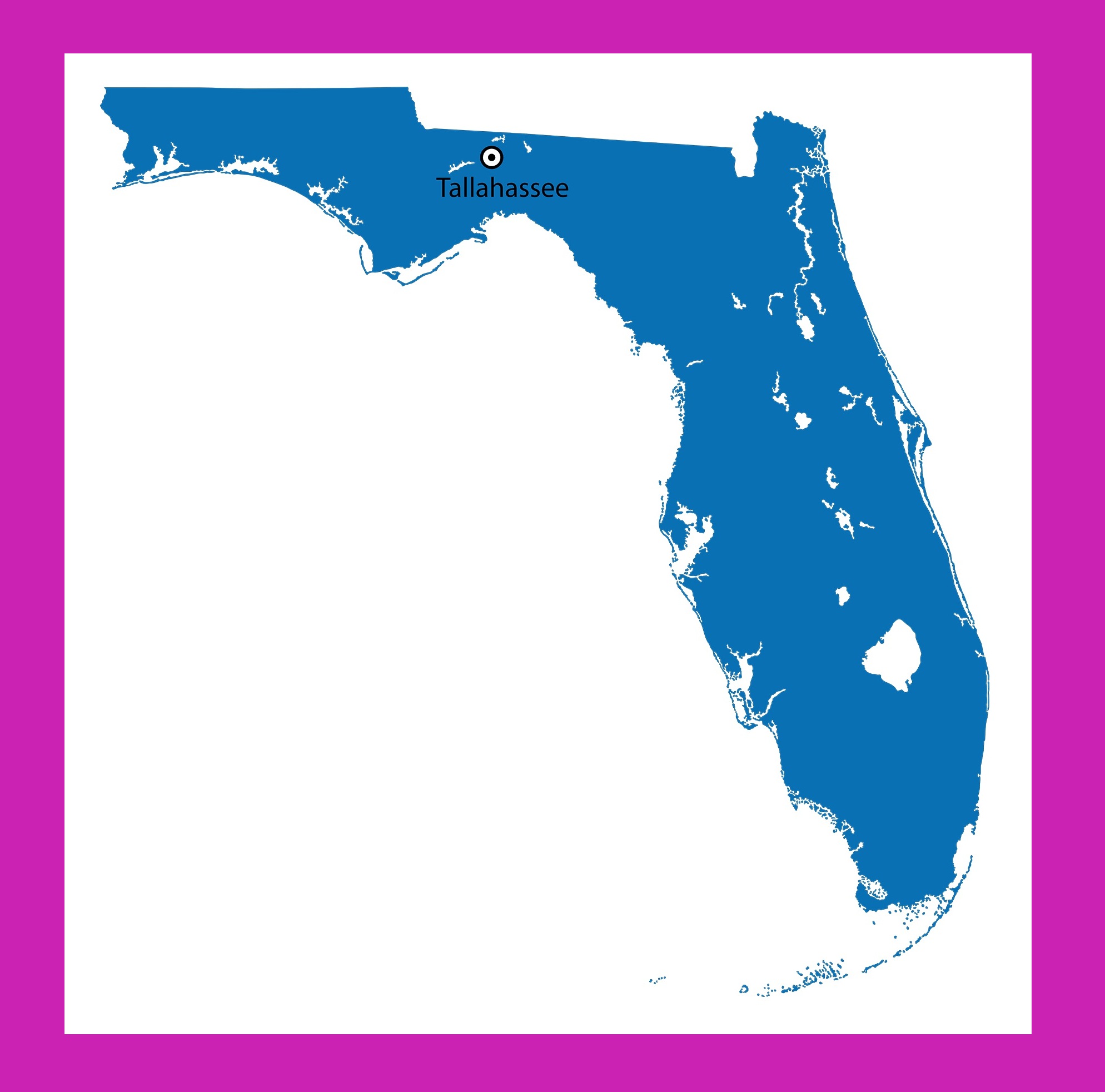 Florida Capital Map | Large Printable and Standard Map