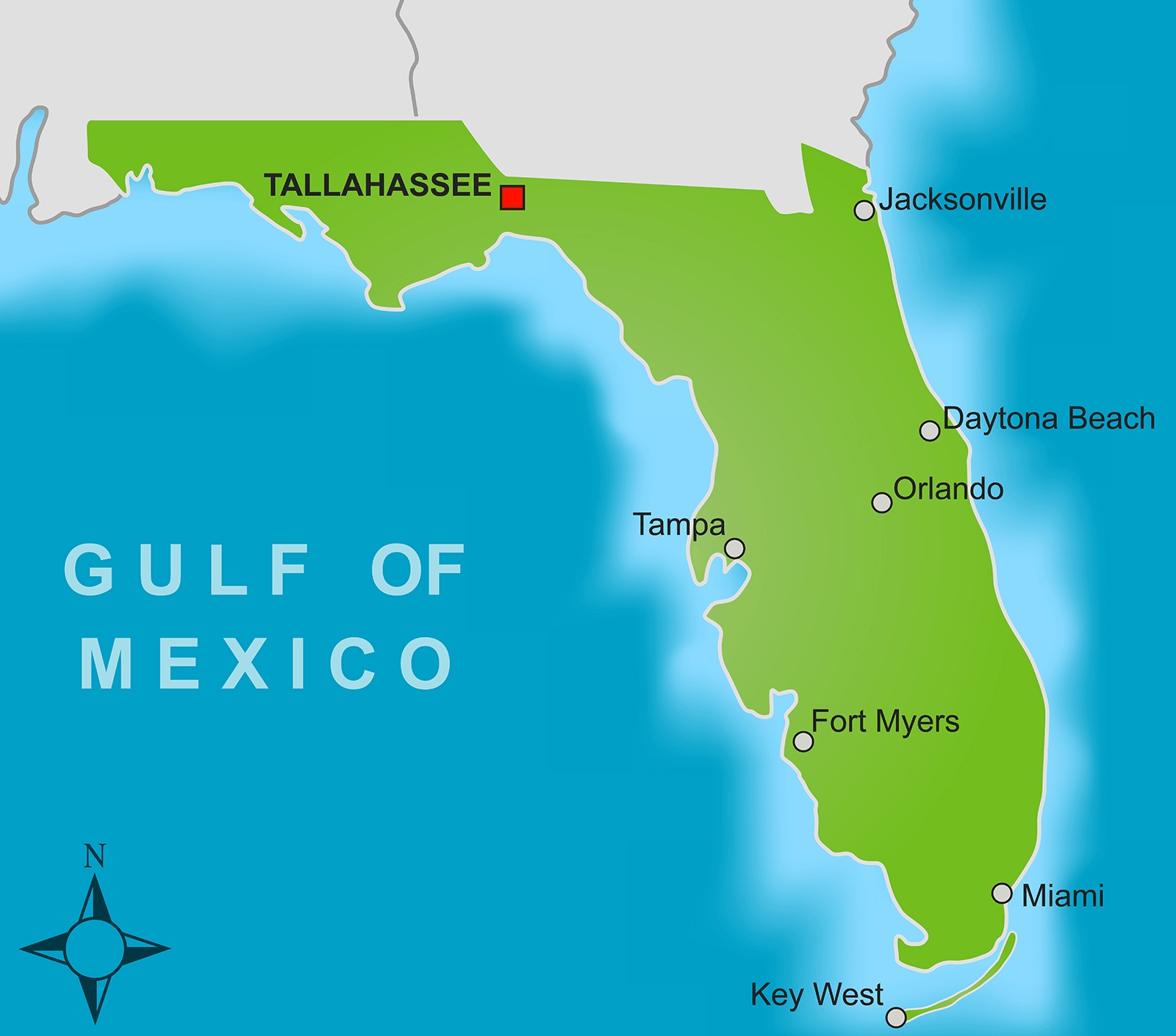 Florida City Map | Large Printable and Standard Map 3
