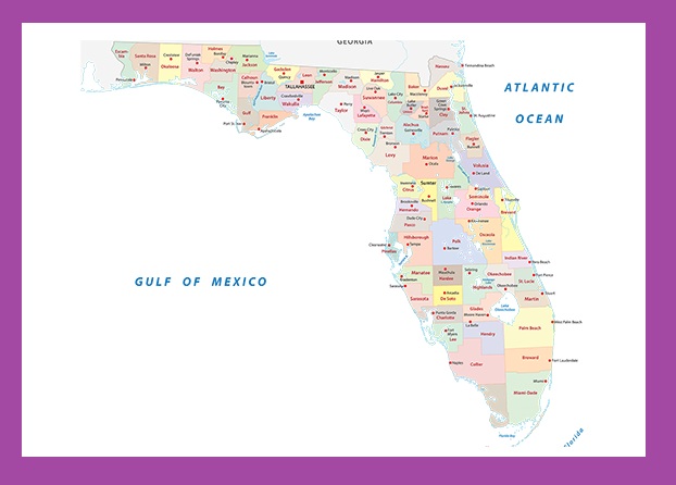 Florida County Map | Large Printable and Standard Map 3