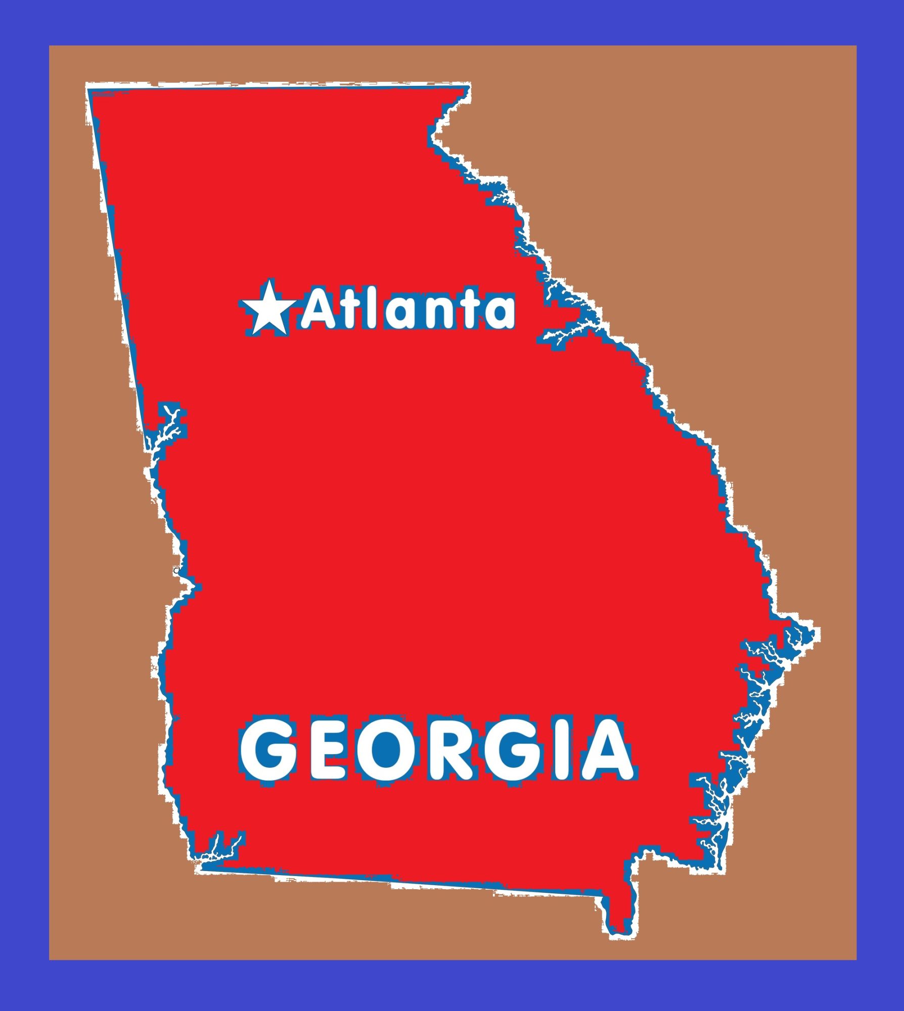 Georgia Capital Map | Large Printable and Standard Map 9