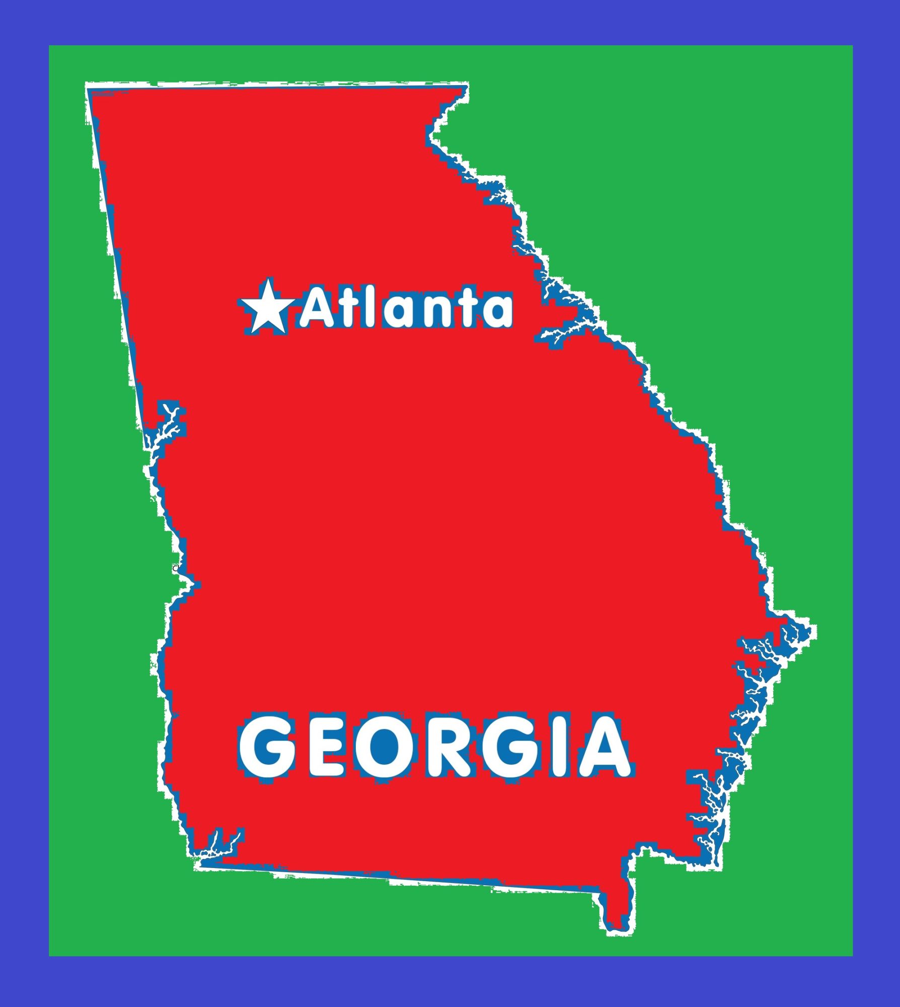 Georgia Capital Map | Large Printable and Standard Map 4