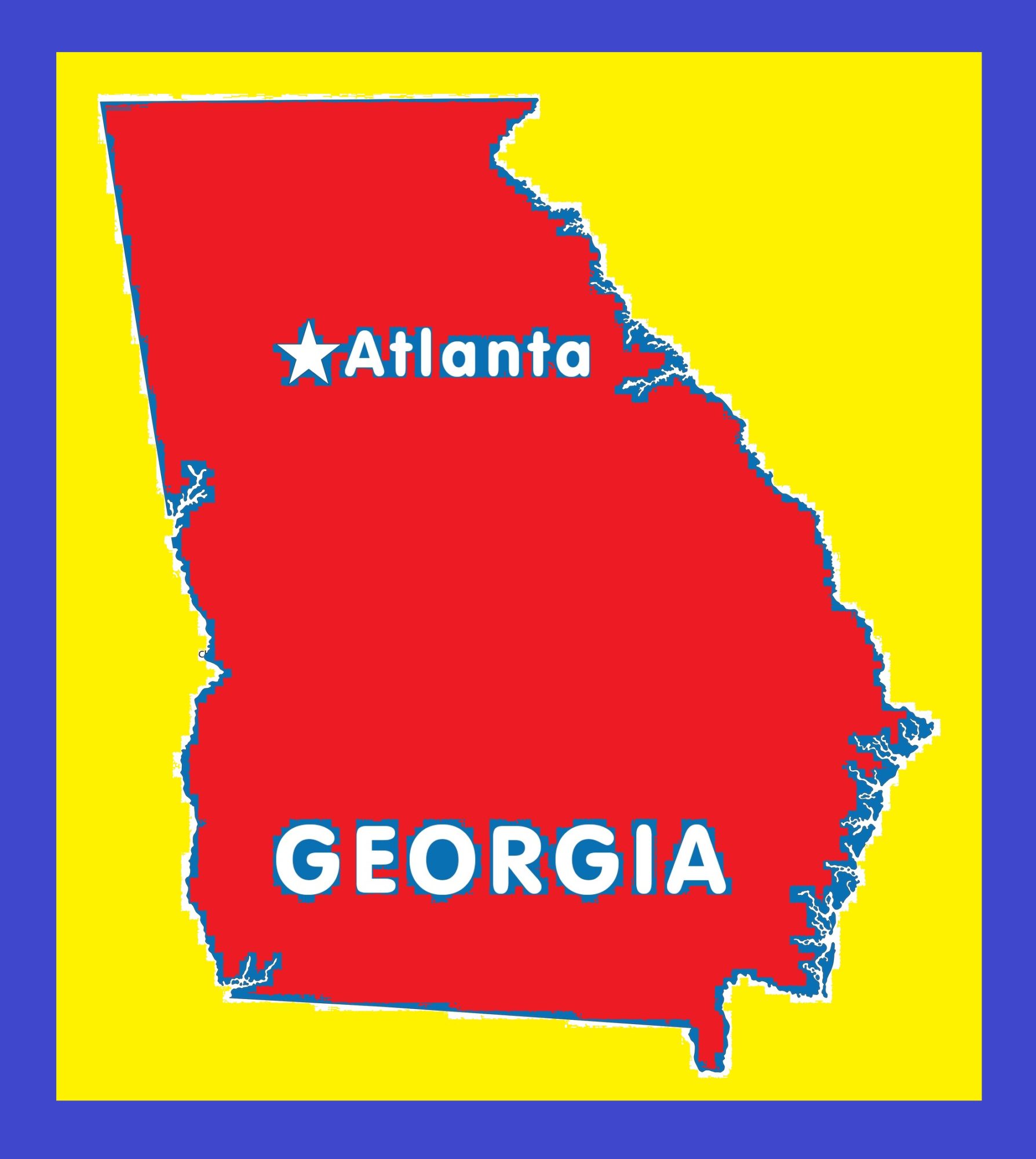 Georgia Capital Map | Large Printable and Standard Map 5