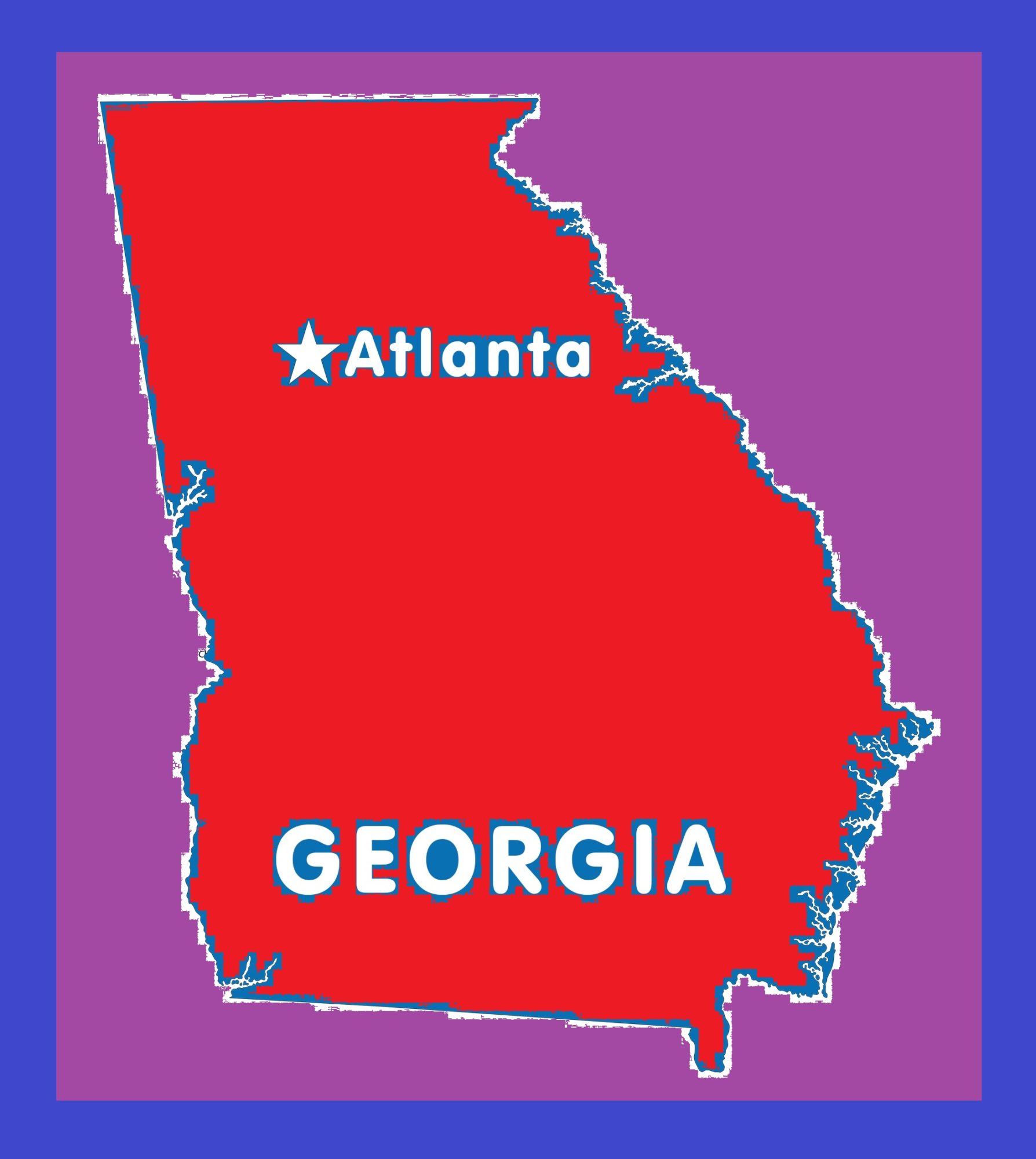 Georgia Capital Map | Large Printable and Standard Map 10