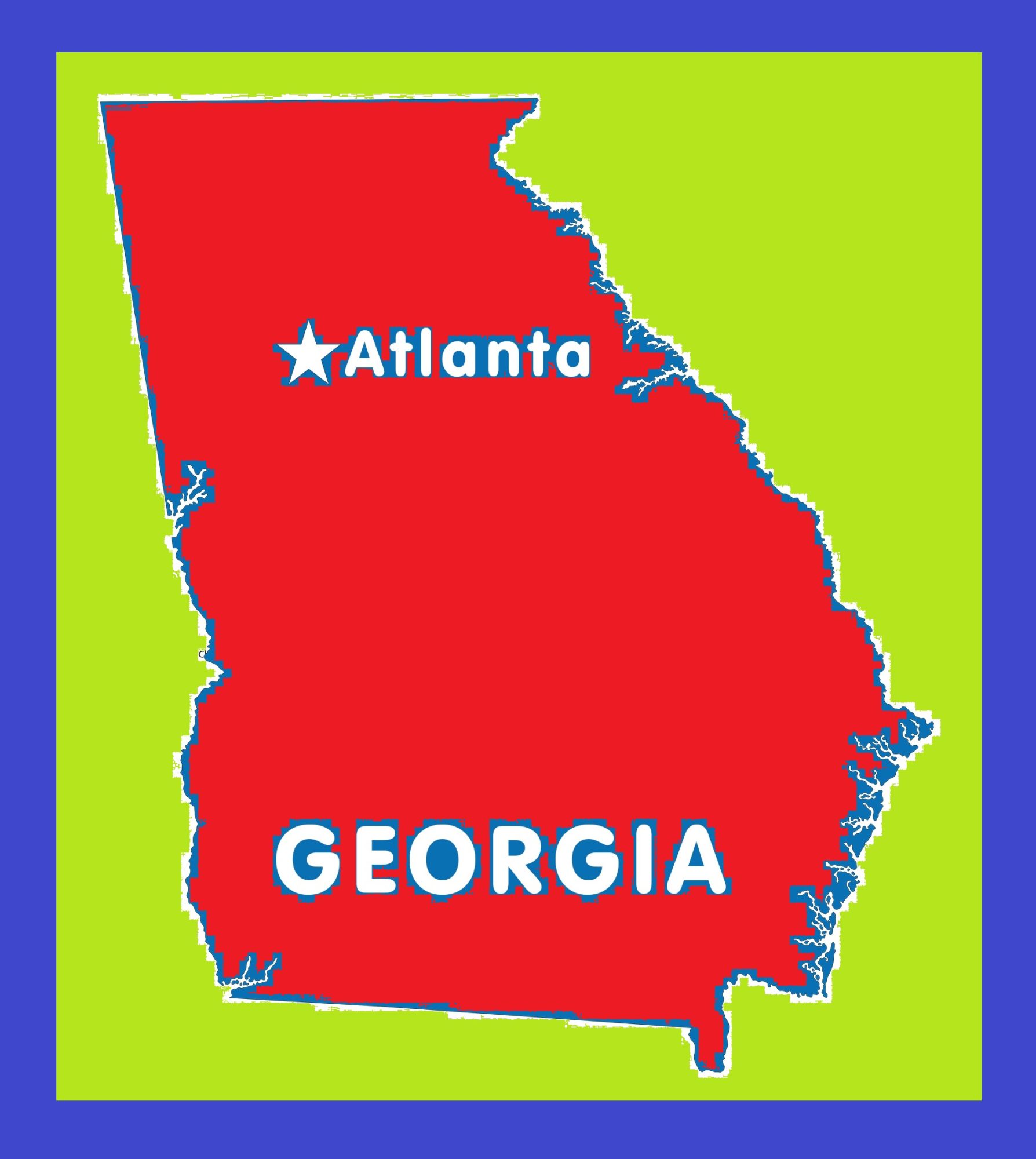 Georgia Capital Map | Large Printable and Standard Map 6