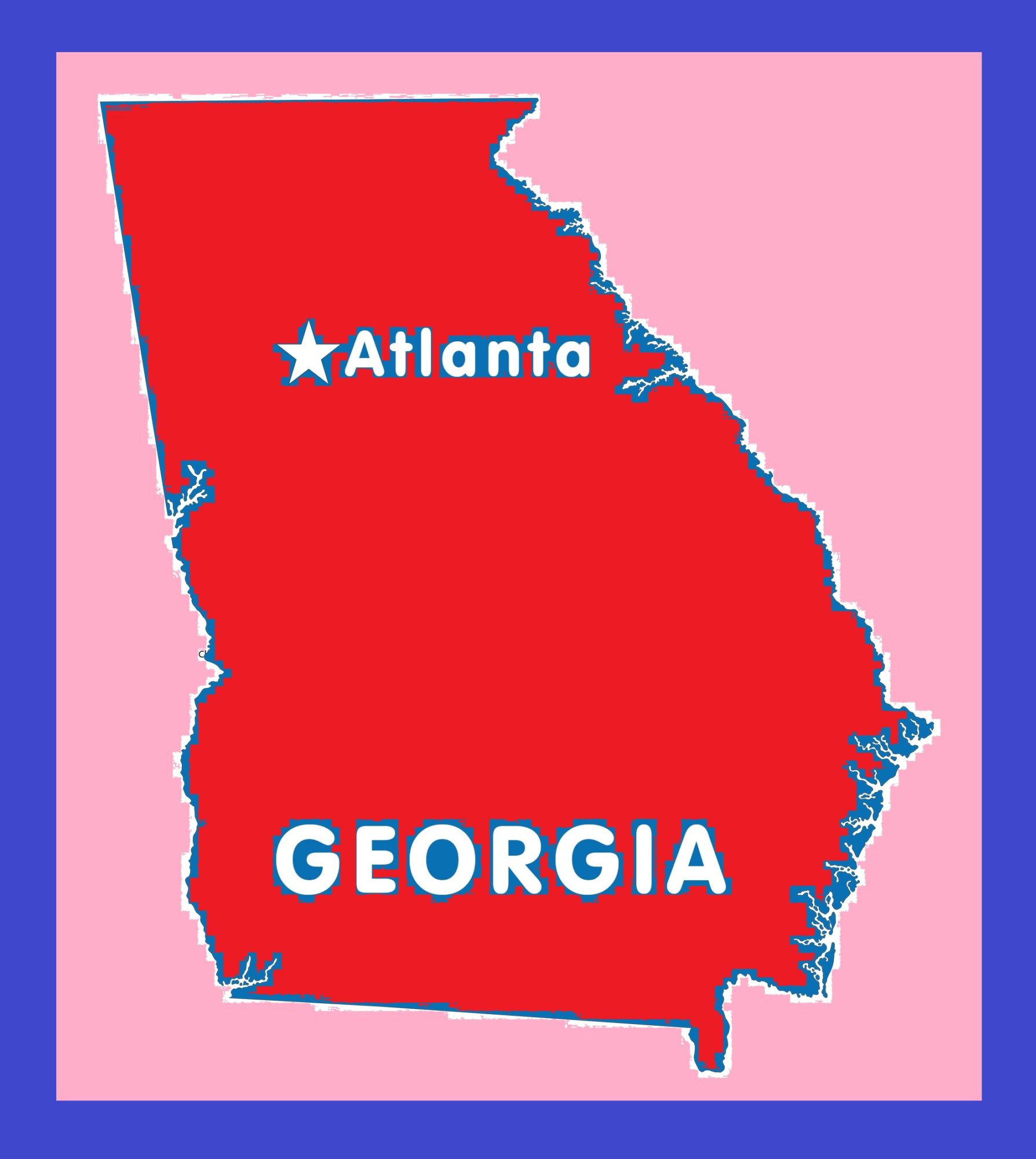Georgia Capital Map | Large Printable and Standard Map 8