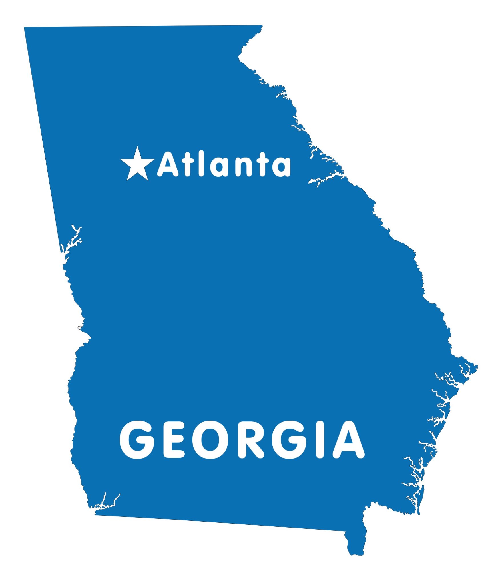 Georgia Capital Map | Large Printable and Standard Map