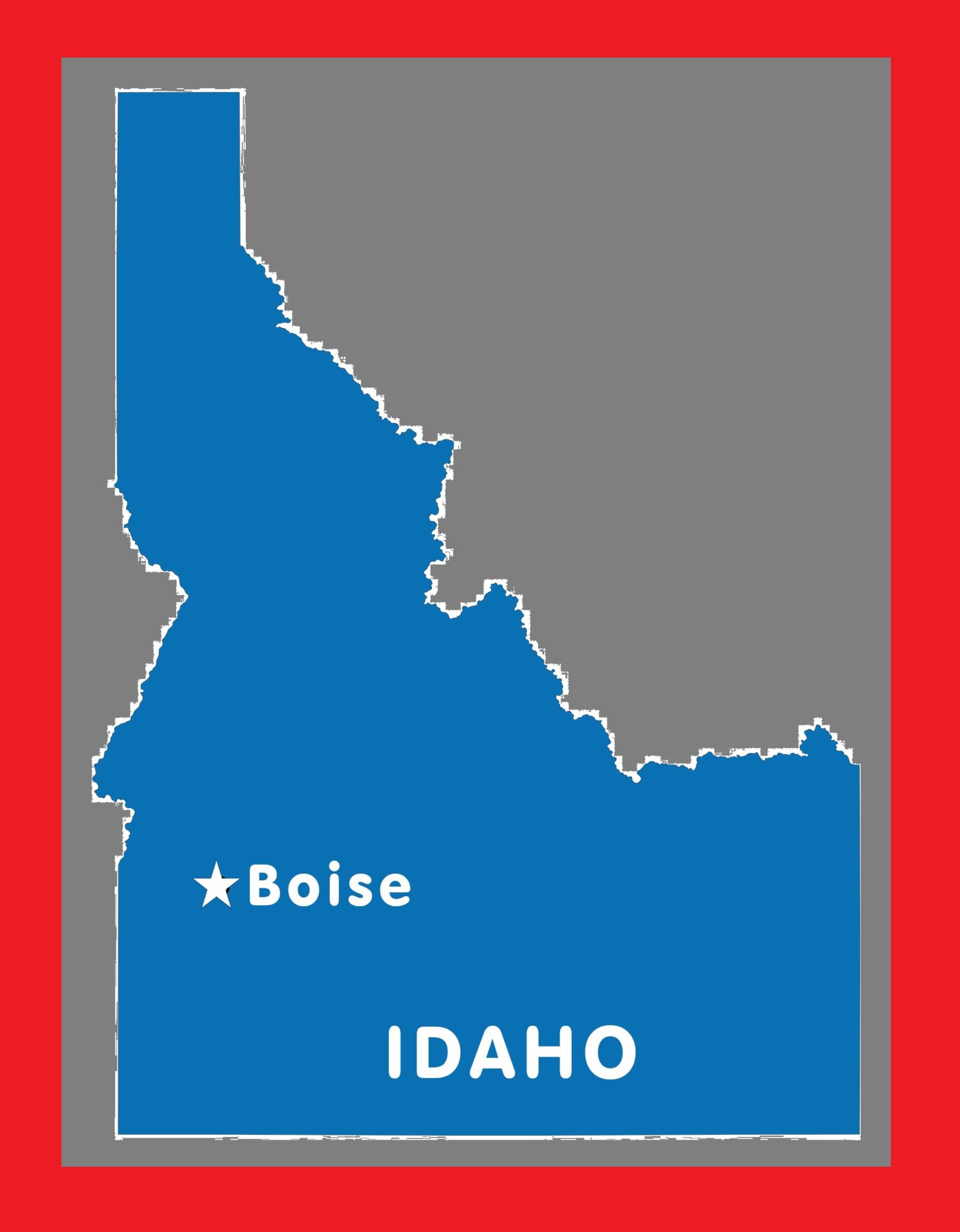 Idaho Capital Map | Large Printable and Standard Map 2