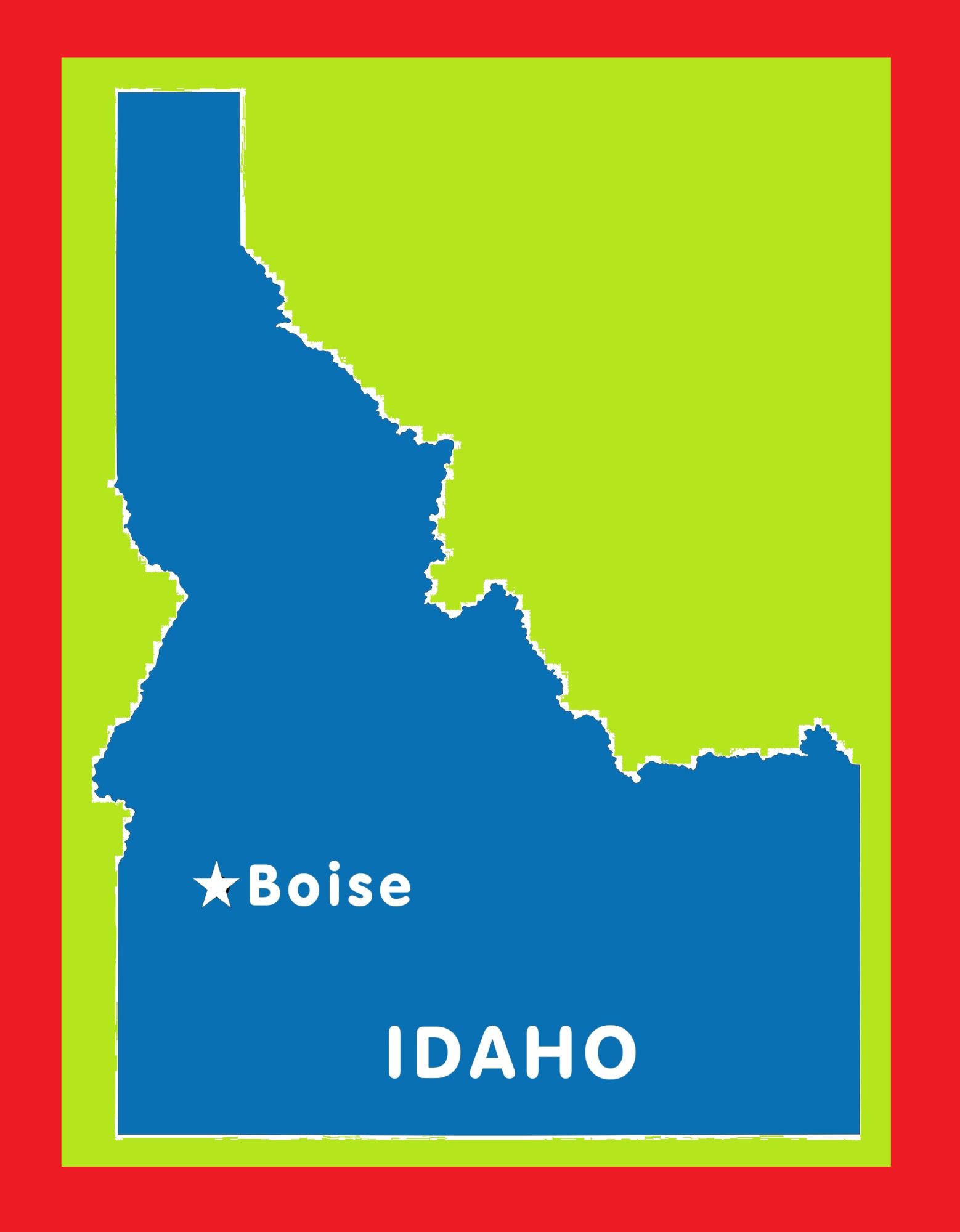 Idaho Capital Map | Large Printable and Standard Map