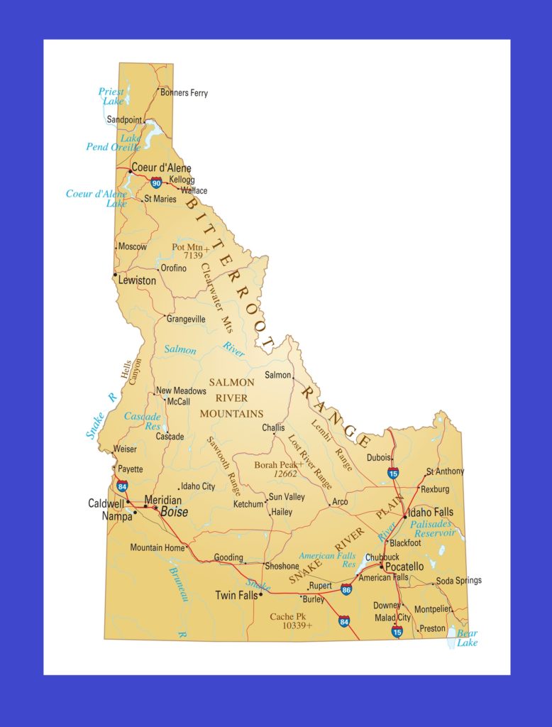 Montana Details Map | Large Printable High Resolution and Standard Map ...