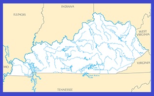 Kentucky Rivers Map | Large Printable High Resolution and Standard Map