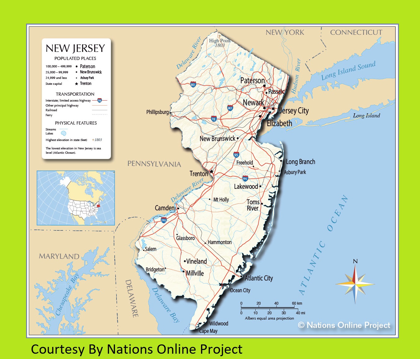 New Jersey Political Map Printable High Resolution And Standard Map Whatsanswer 6067
