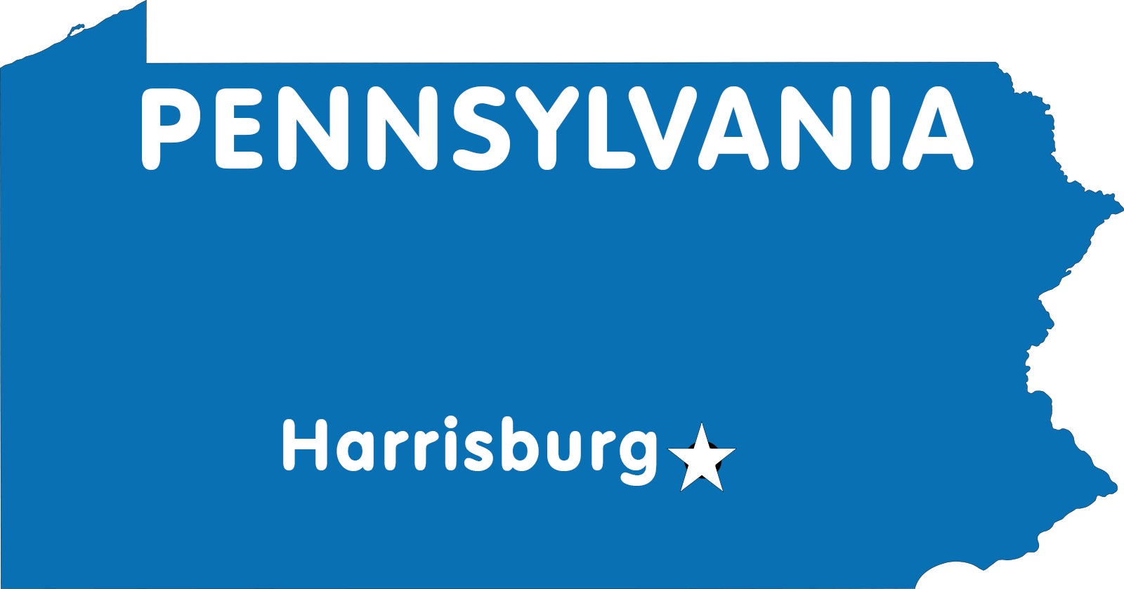 Pennsylvania Capital Map | Large Printable High Resolution and Standard Map