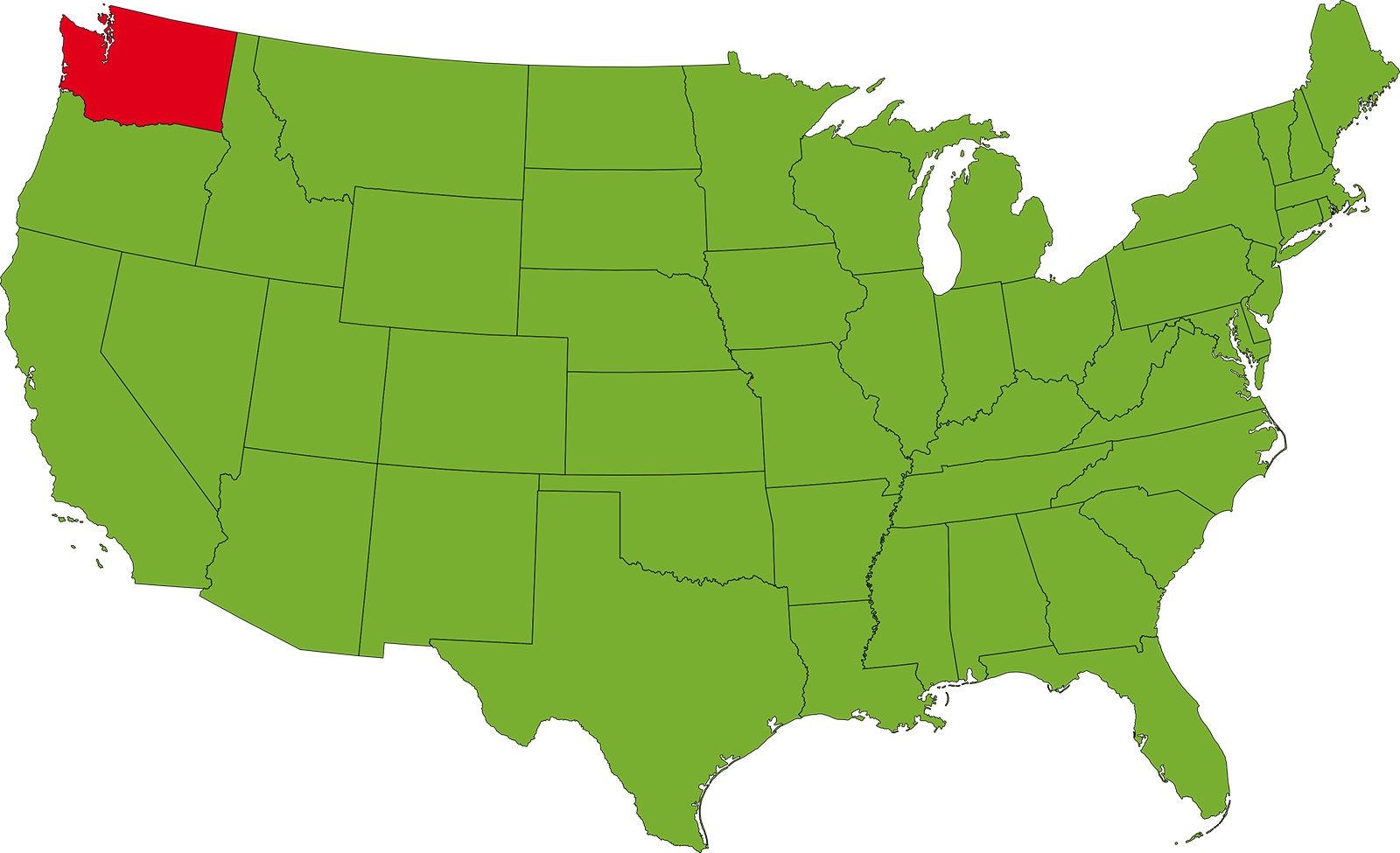 Washington Location Map | Large Printable High Resolution and Standard Map