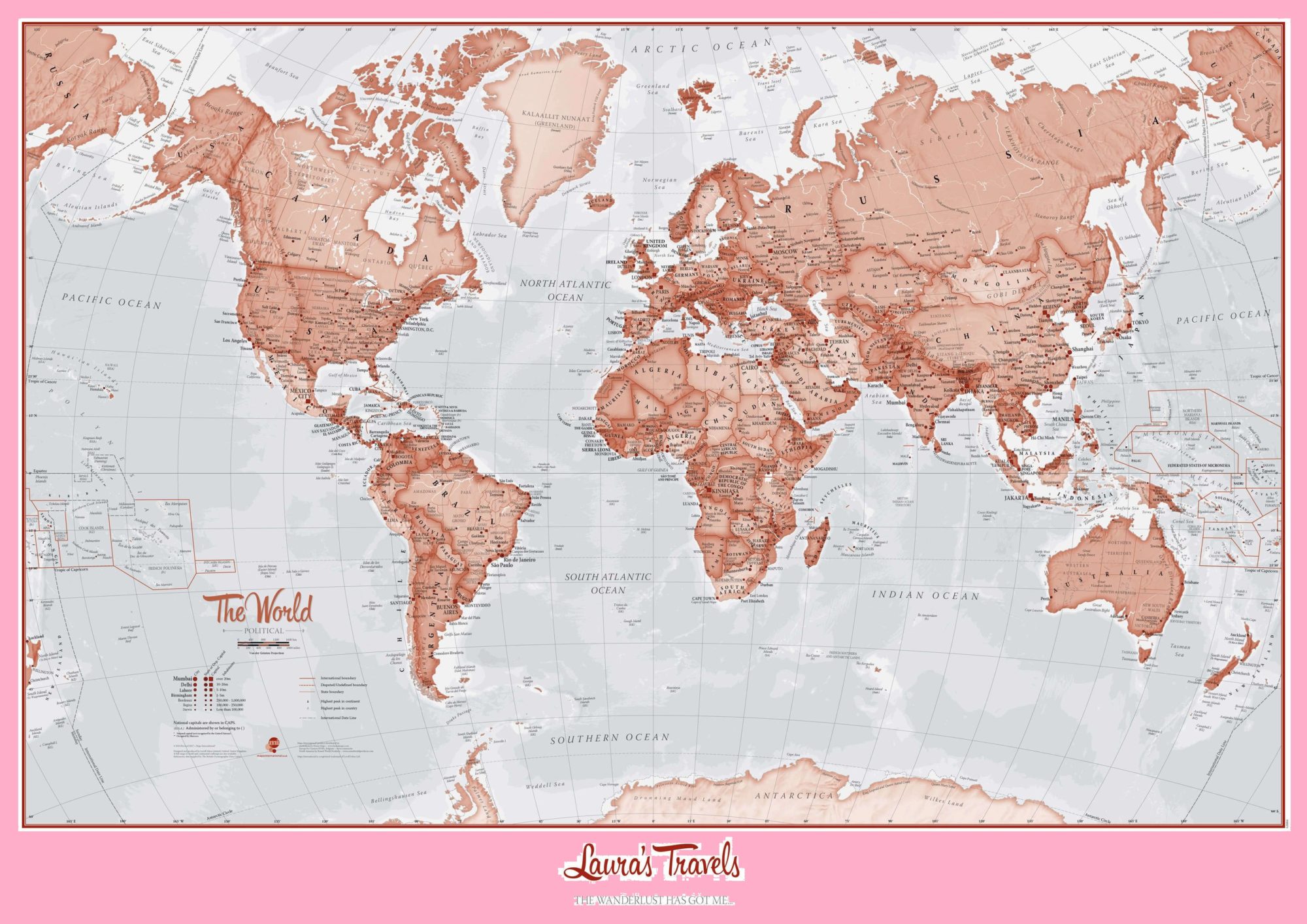 The World Political Map | Large, Printable, Children Choice, Political Map-4