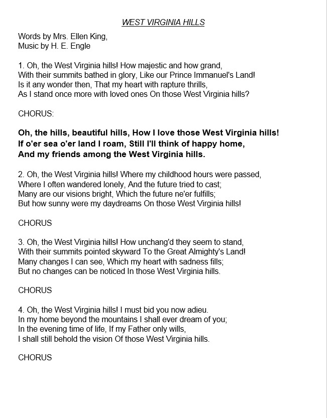 State Song Of West Virginia