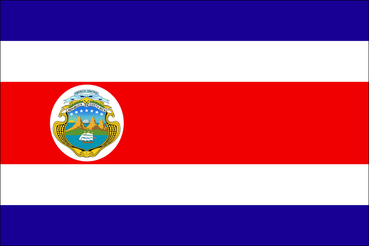 National Flag Of Costa Rica