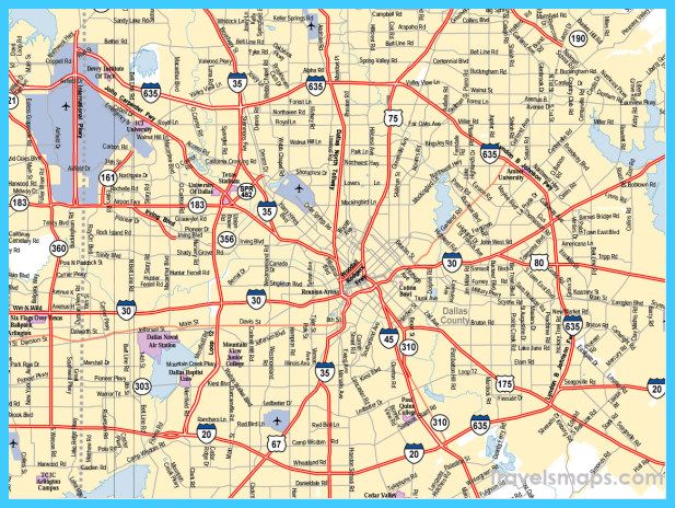 Map of Dallas City | Political, Blank & Outline, Geography And Road Map