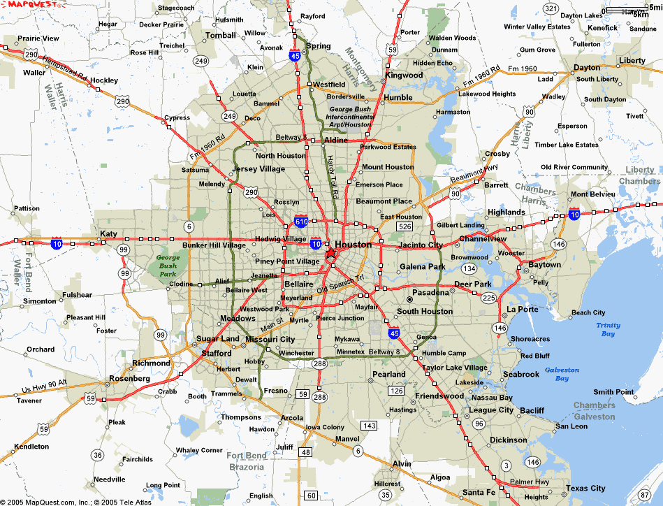 Map of Houston City | Political, Blank & Outline, Geography And Road Map