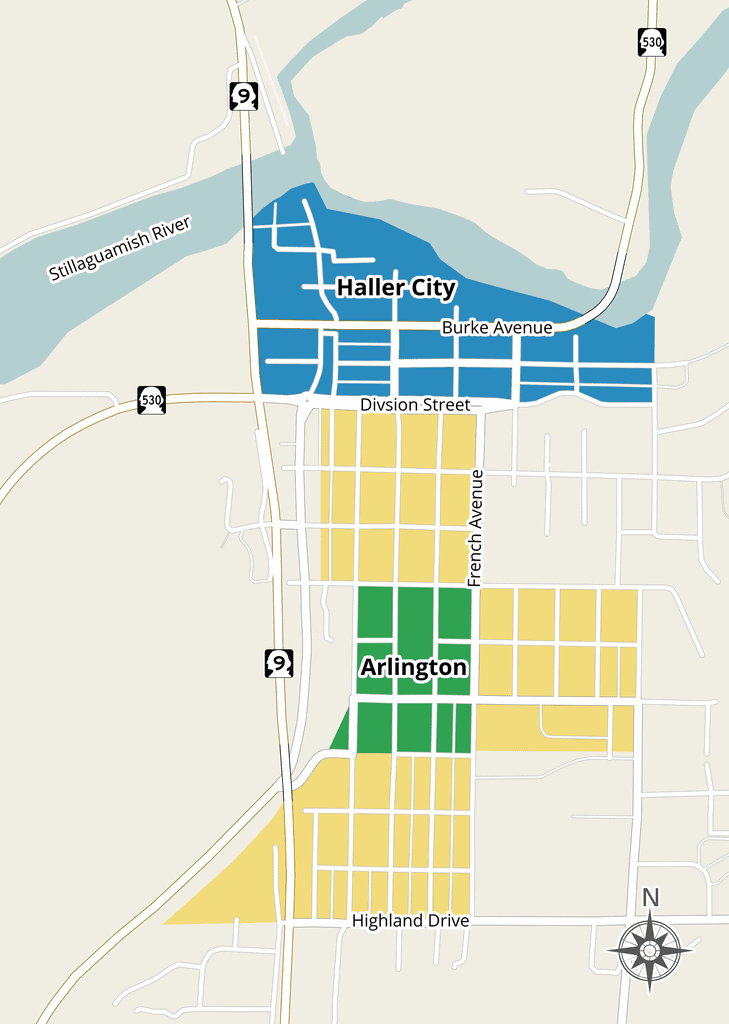 Map of Arlington City | Political, Blank, Geography And Road Map