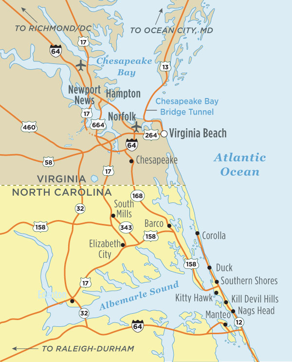 Map of Virginia Beach City | Political, Outline, Geography And Road Map
