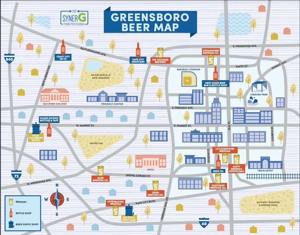 Map of Greensboro City | Political, Blank, Geography And Road Map
