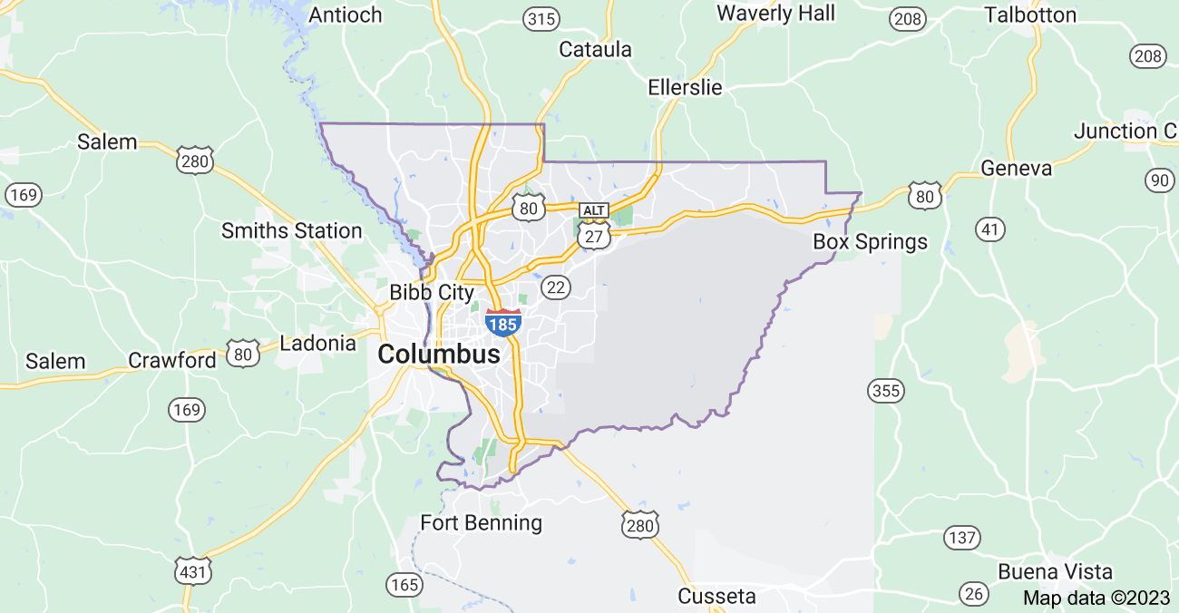 Map of Columbus City | Political, Blank, Geography And Road Map