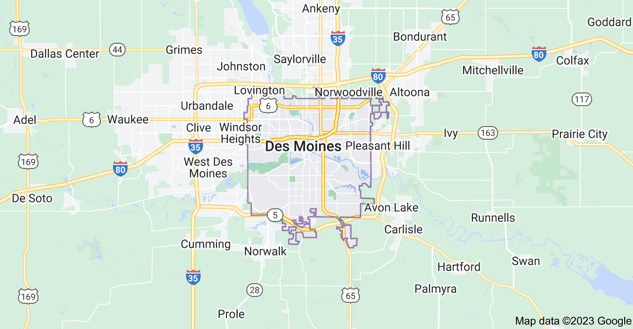 Map of Des Moines City | Political, Blank, Geography And Road Map