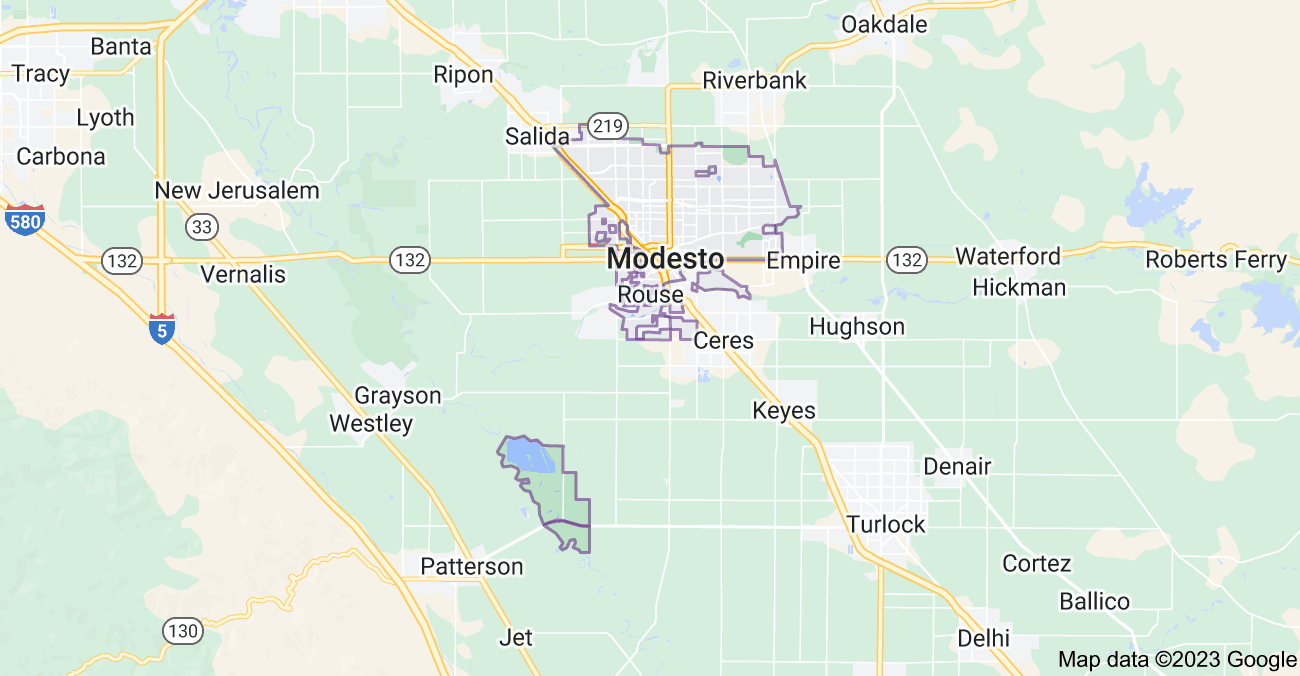 Map of Modesto City | Political, Blank, Geography And Road Map
