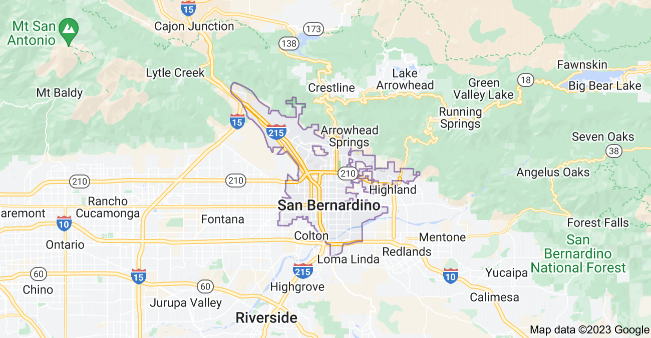 Map of San Bernardino City | Political, Blank, Geography And Road Map