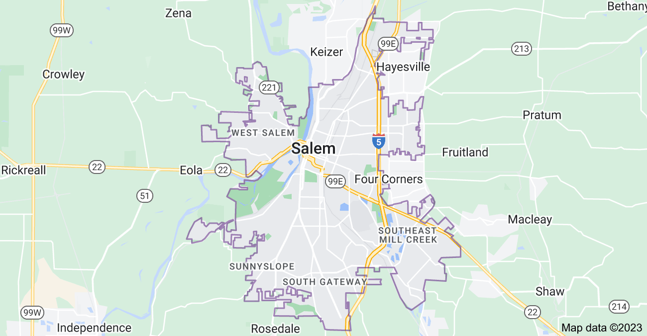 Map of Salem City | Political, Blank, Geography And Road Map
