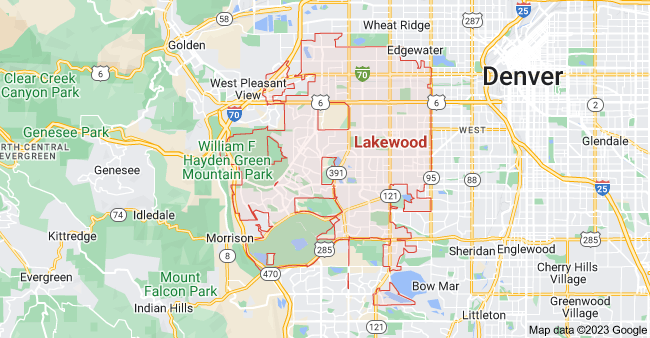 Map of Lakewood City | Political, Blank, Geography And Road Map