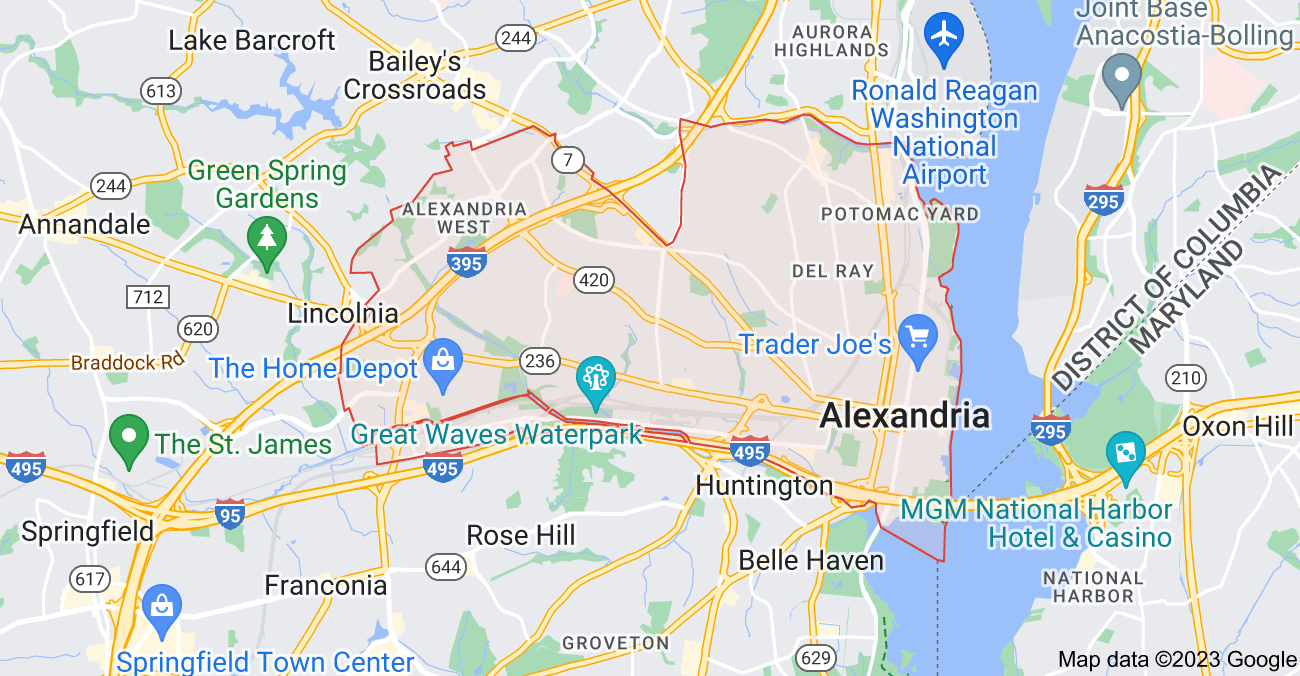 Map of Alexandria City | Political, Blank, Geography And Road Map