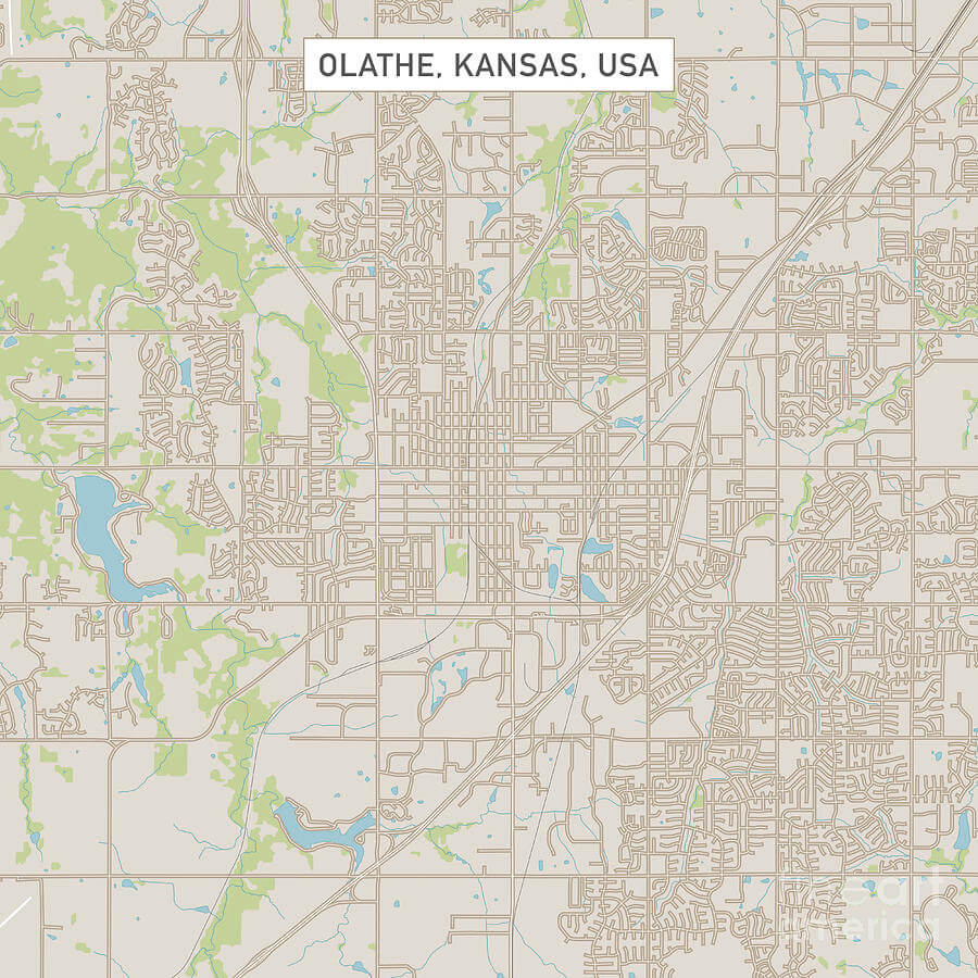 Map of Olathe City | Political, Blank, Geography And Road Map
