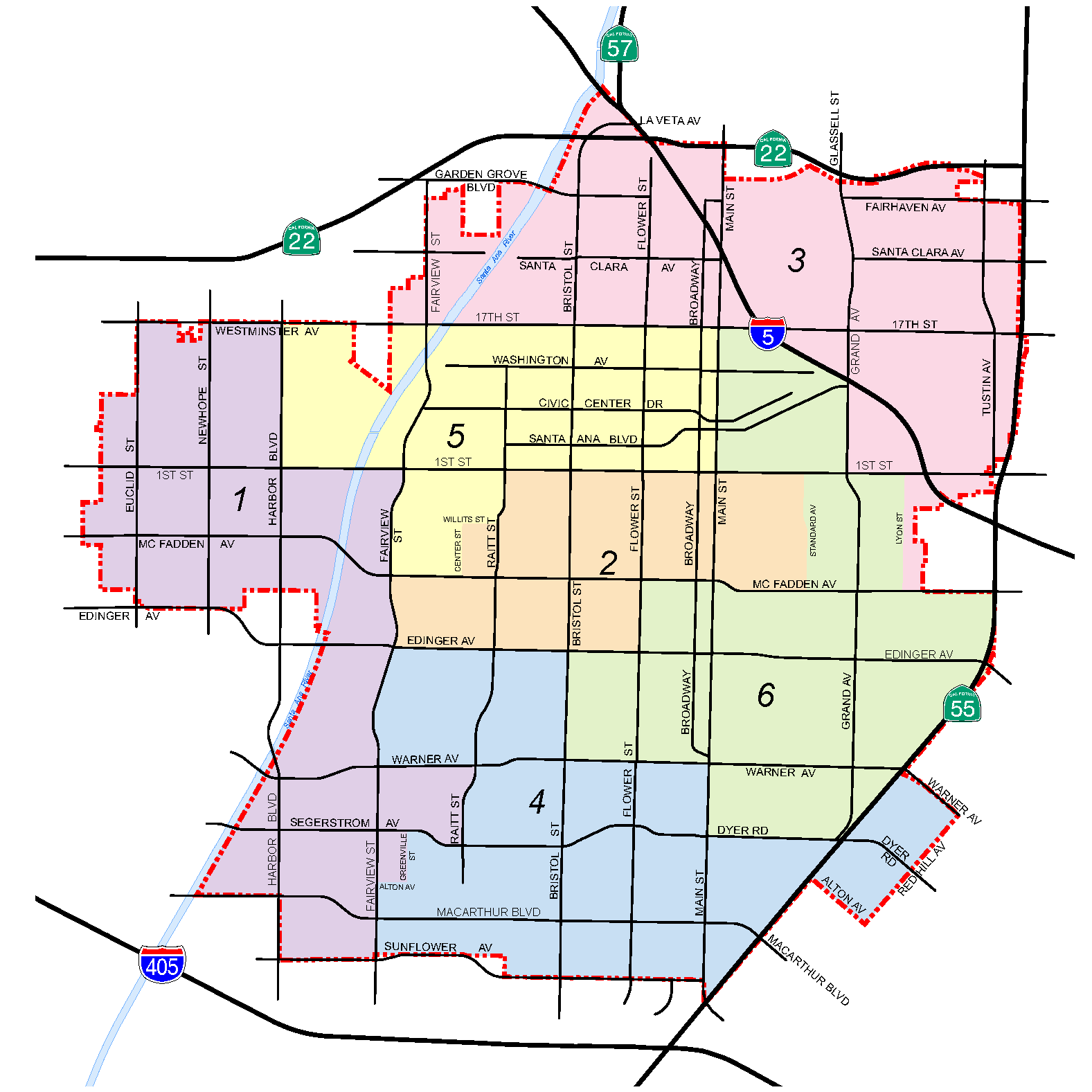 Map of Santa Ana City | Political, Blank, Geography And Road Map
