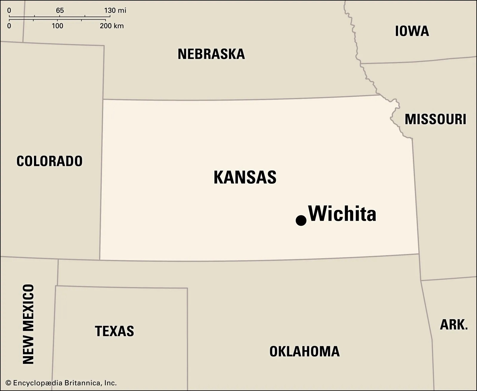 Map of Wichita City | Political, Blank, Geography And Road Map
