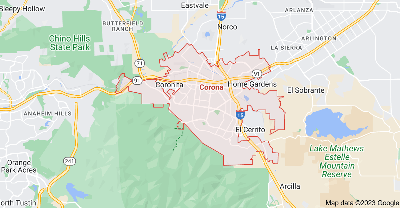 Map of Corona City | Political, Geography And Road Map