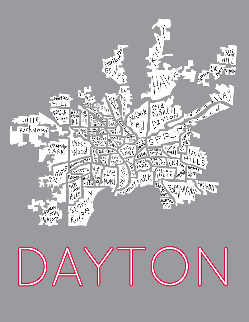 Map of Dayton City | Political, Geography And Road Map