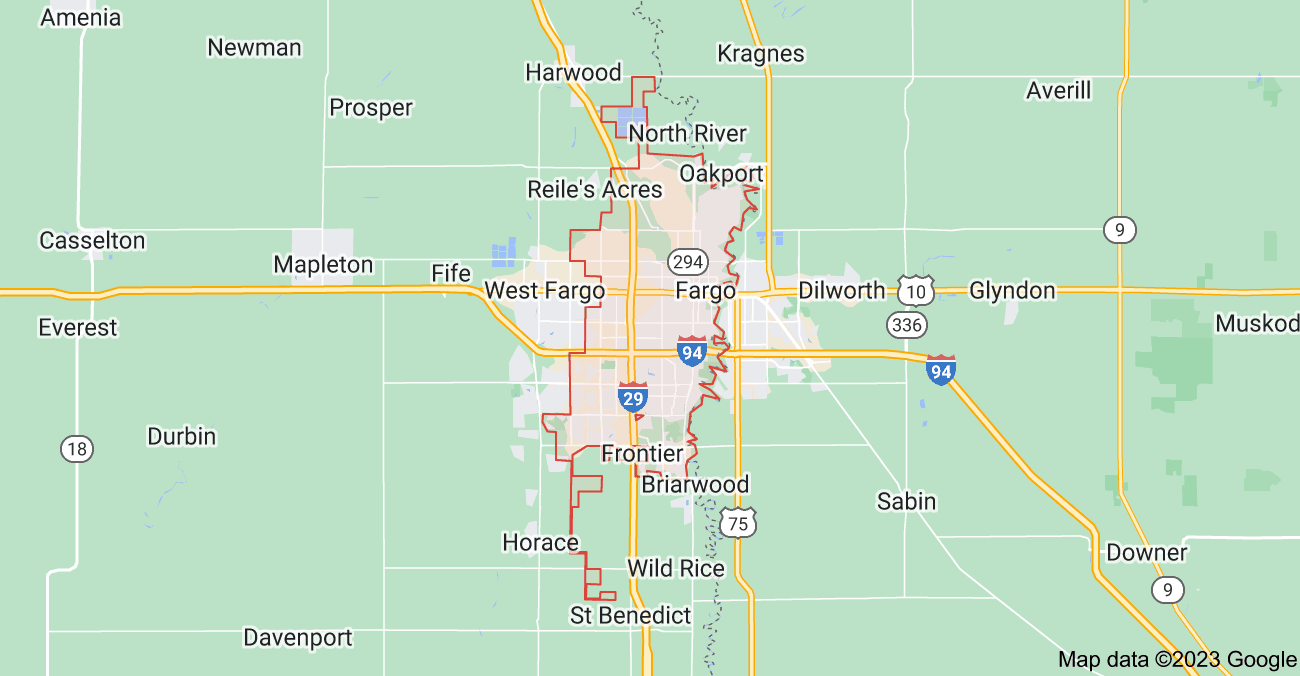 Map of Fargo City | Political, Blank, Geography And Road Map
