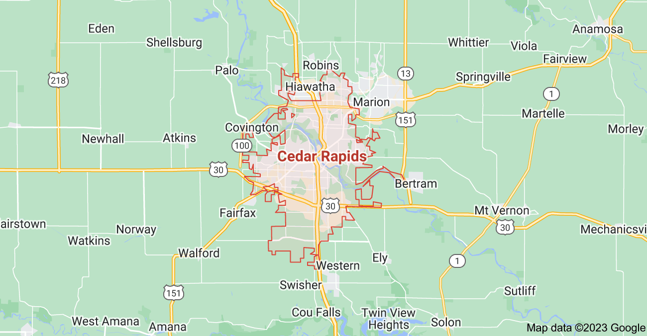 Map of Cedar Rapids City | Political, Blank, Geography And Road Map