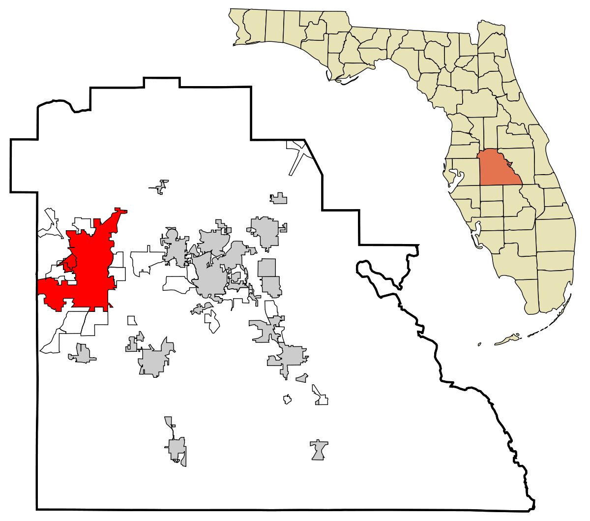 Map of Lakeland City | Political, Blank, Geography And Road Map