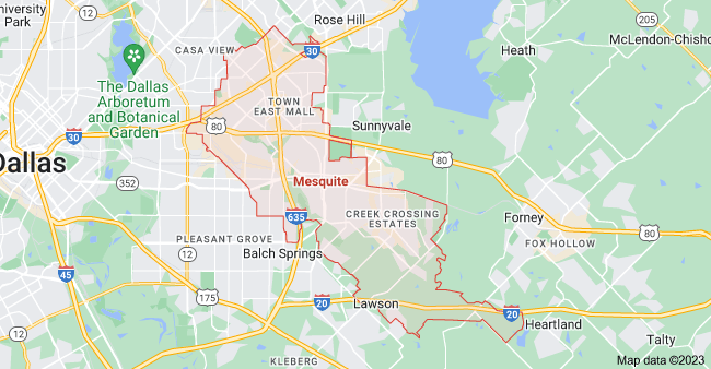 Map of Mesquite City | Political, Blank, Geography And Road Map