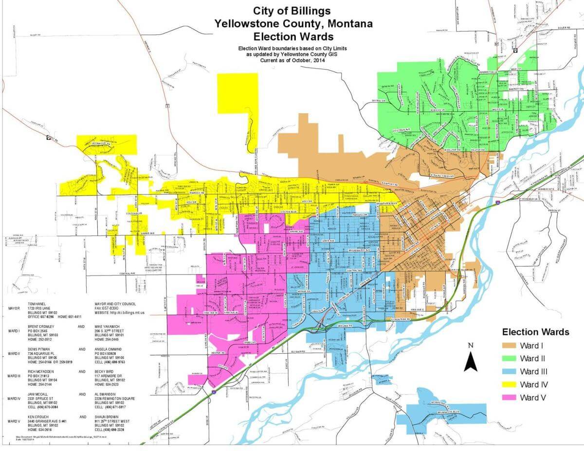 Map of Billings City | Political, Geography And Road Map